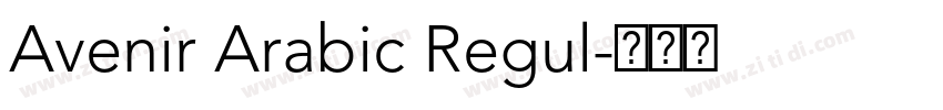 Avenir Arabic Regul字体转换